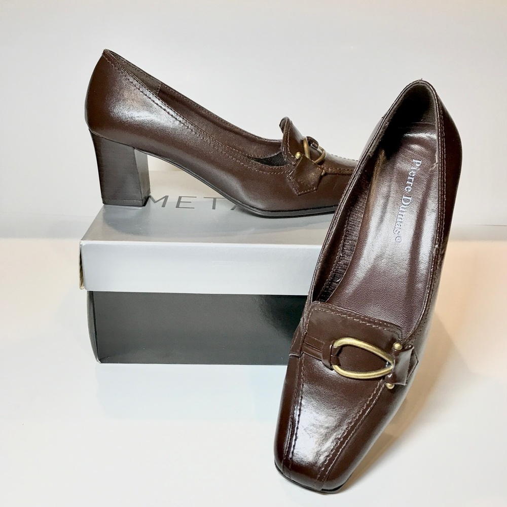 Pierre Dumas Women’s Career Shoes Brown Size 6.5M